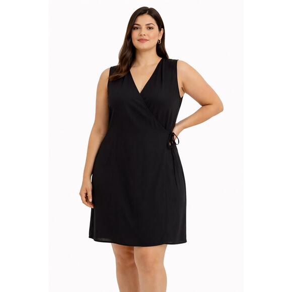 eileen fisher silk dress xl Eileen Fisher Habutai Black Silk Long Tiered Dress XL